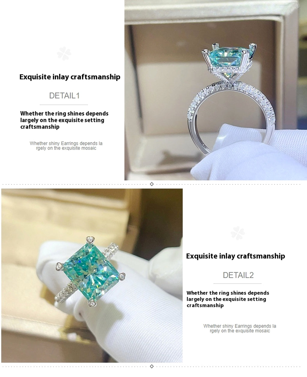 LuxeJewels™ – ParaGreen Royal – 5K Moissanite Signature Ring - enhanced image 4