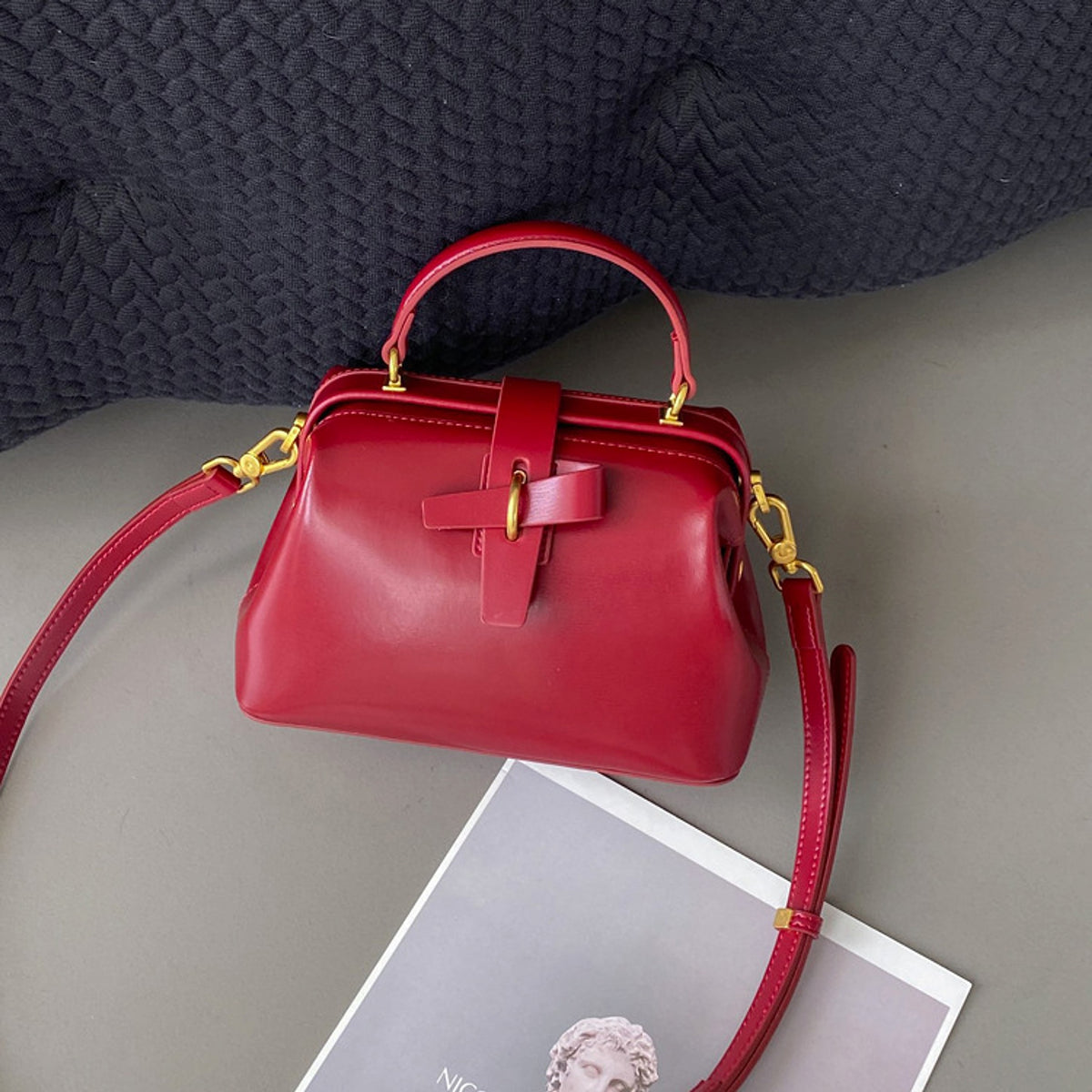 LuxeTann™ – Atelier Box Cowhide Bag - enhanced image 4