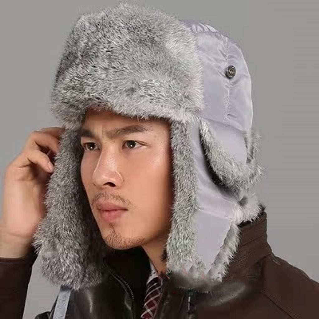 Men And Women Rabbit Fur Hat - enhanced image 4