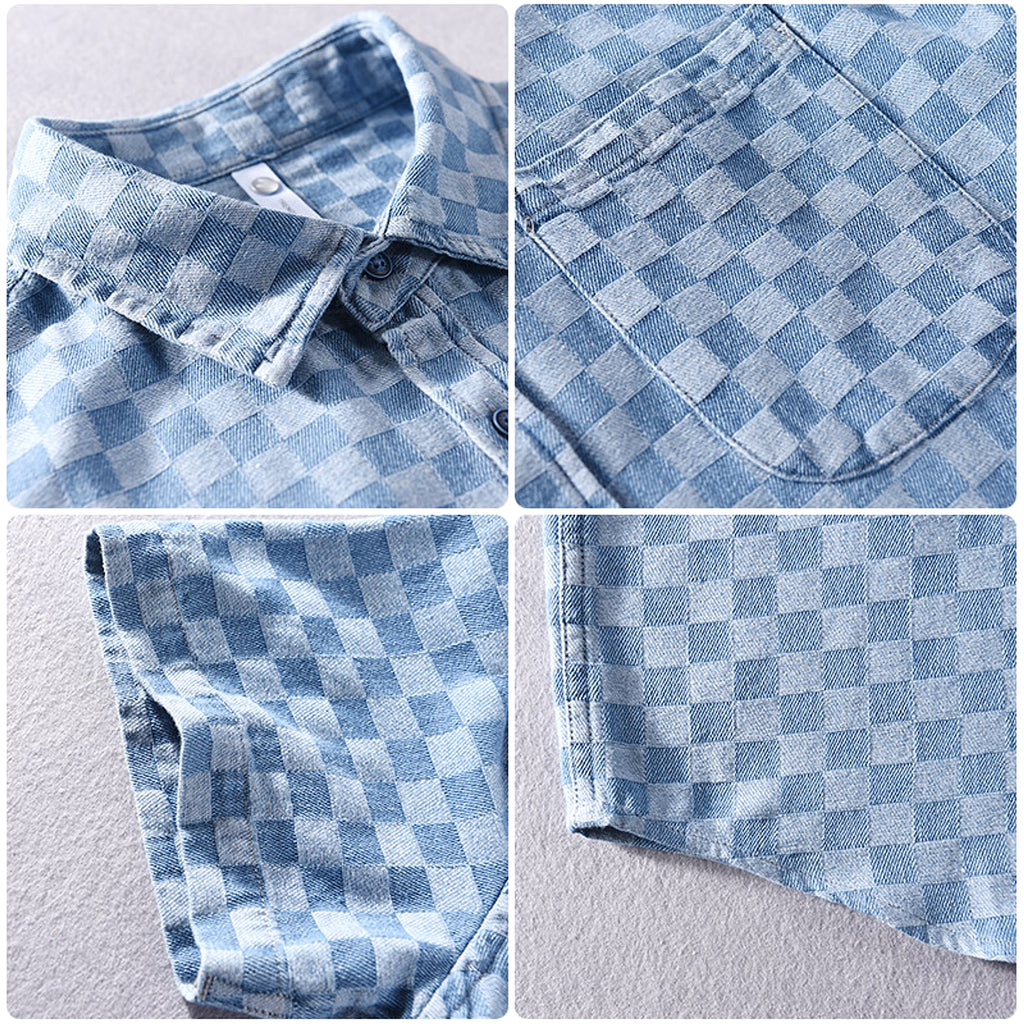 Men DressShirt Casual Cotton - enhanced image 4