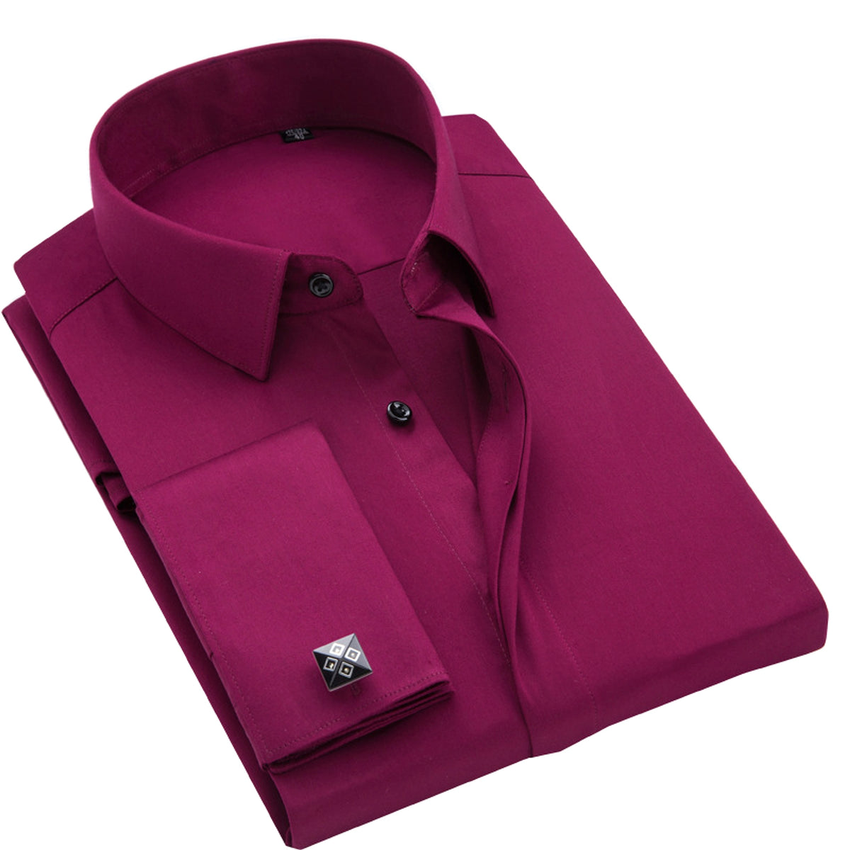 Men DressShirt Long Sleeve Shirt - enhanced image 4