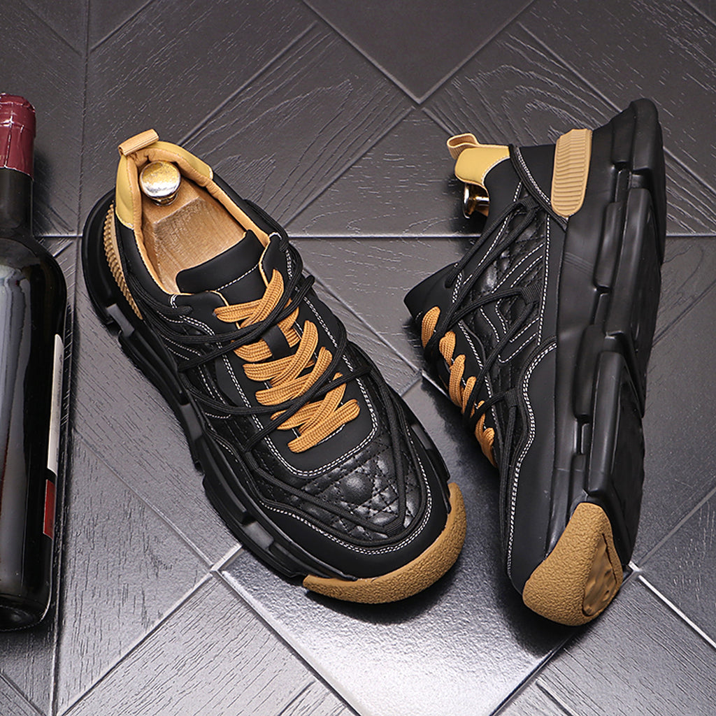 UrbanWalk™ – Colorblock Plush Winter Sneakers for Men - enhanced image 4