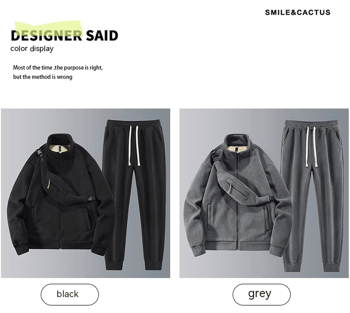 Men 's Fleece Tracksuit - enhanced image 4