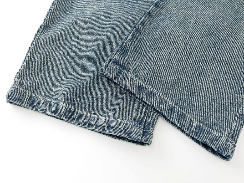 Men's Back Towel Embroidery Straight Jeans - enhanced image 4