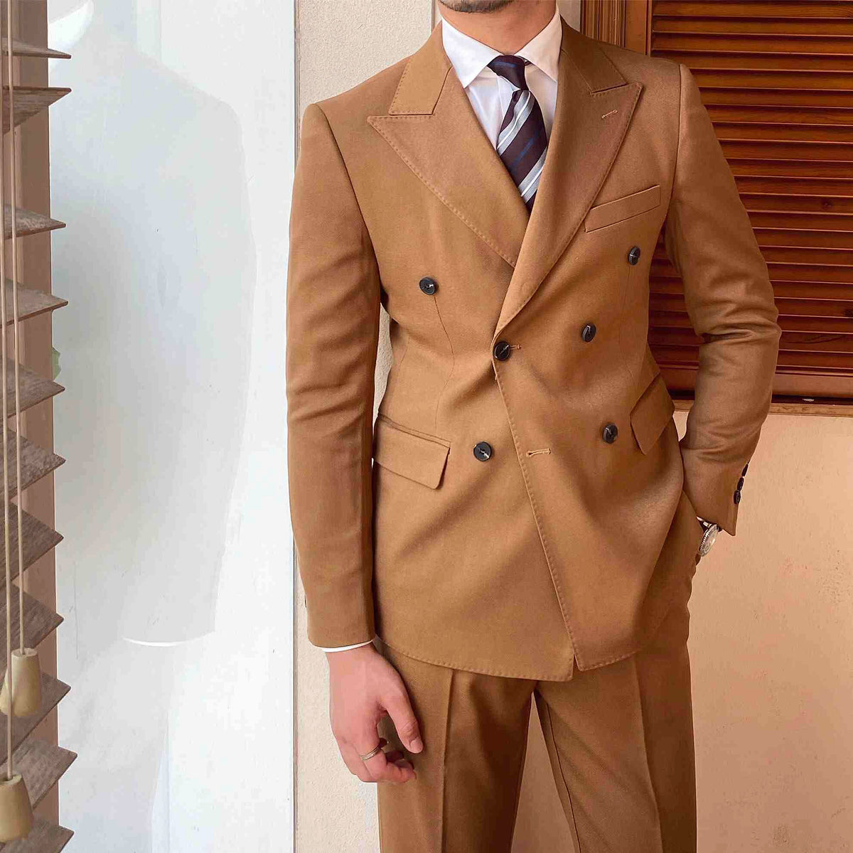 Aureux™ – Double-Breasted Business Blazer - enhanced image 4