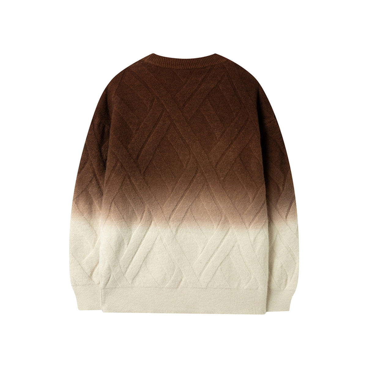 Men's Casual Retro Crew Neck Rhombus Tie-dyed Sweater - enhanced image 4