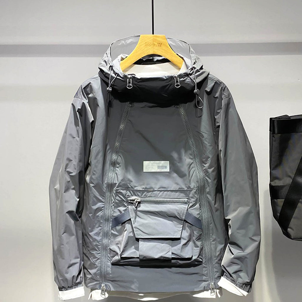 A Men's Double Zipper Sports Cargo Top Men's Assault Jacket - enhanced image 4