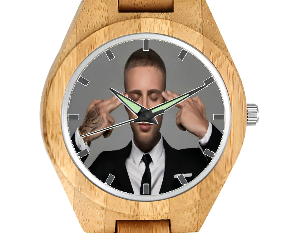 Men’s Custom Engraved Wooden Photo Watch – Unique Personalized Gift - enhanced image 4