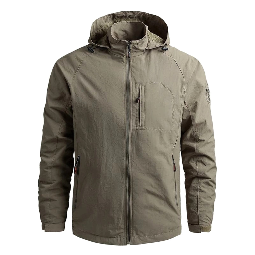 Men's Fashion Solid Color Single Outdoor Jacket - enhanced image 4