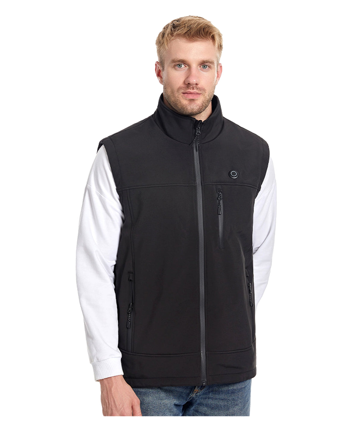 Men's Heated Softshell Vest – Rechargeable Thermal Outdoor Sportswear - enhanced image 4