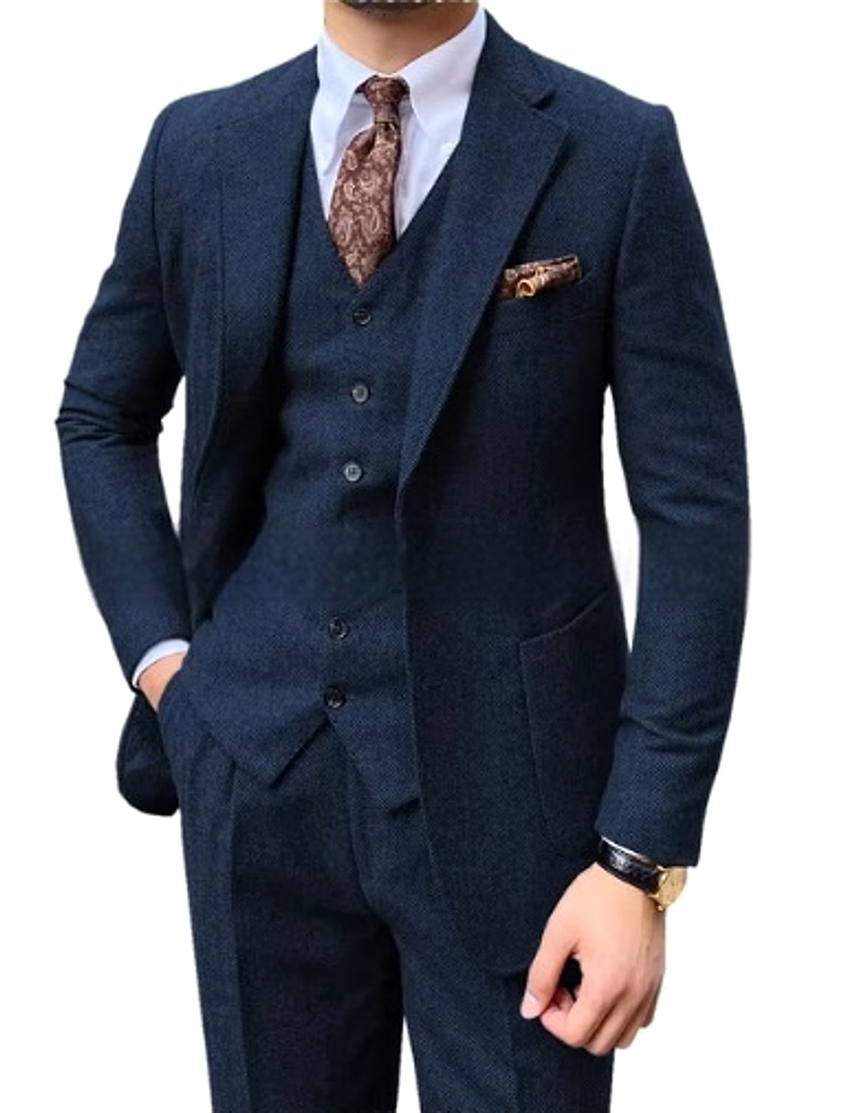 Beaumont™ – Fashion Casual Three-Piece Suit - enhanced image 4