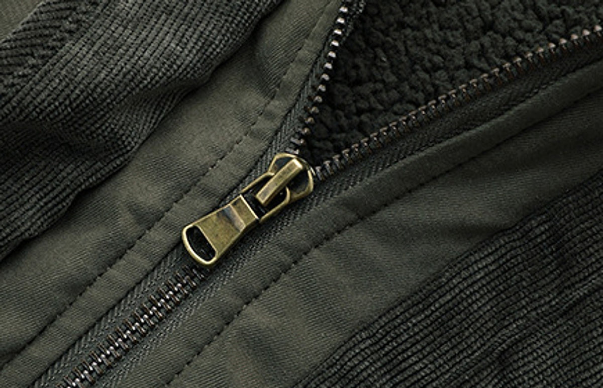 A Men's Plus Size Lambswool Cotton Jacket - enhanced image 4