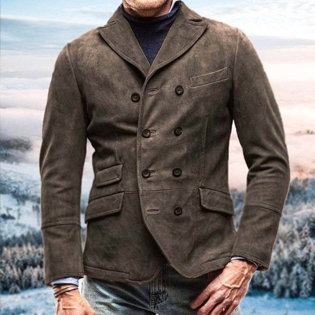 Men's Retro Casual Jacket Men's Jacket - enhanced image 4