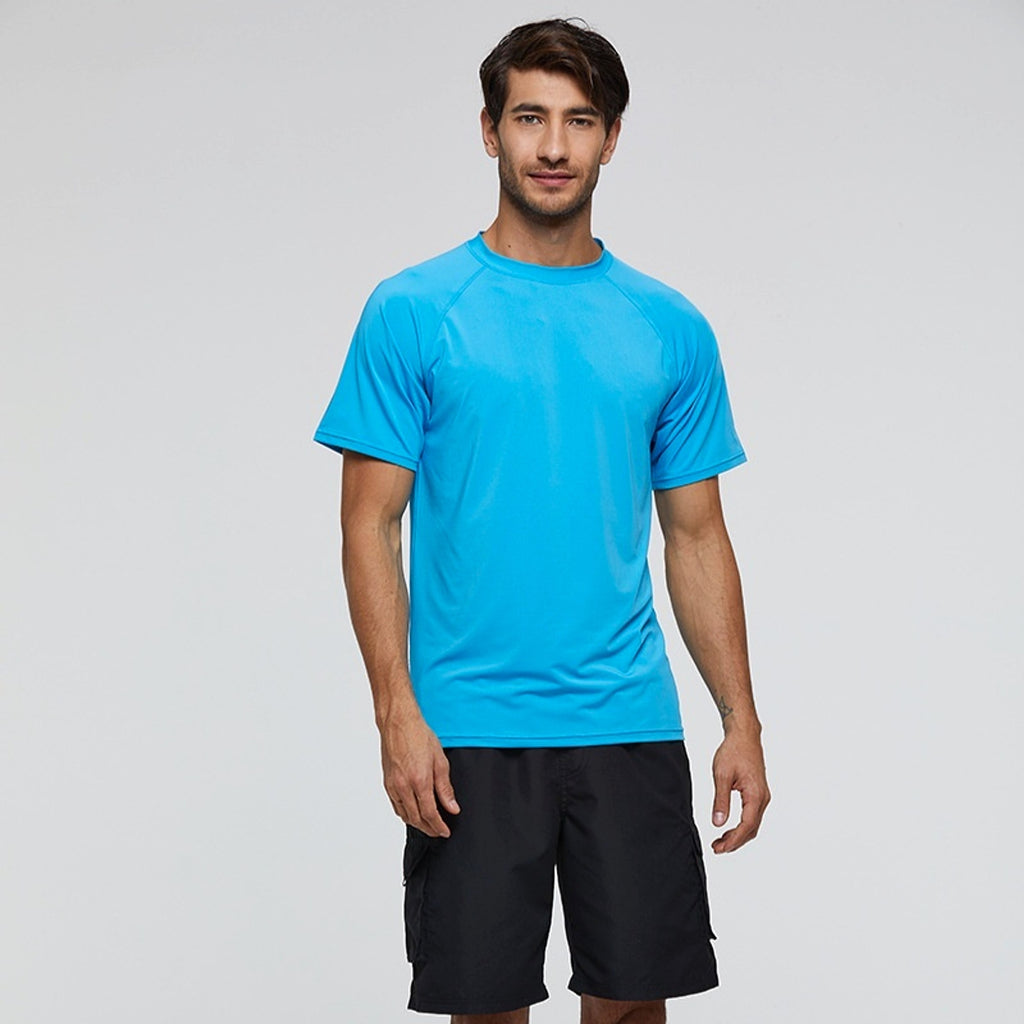 Men's Short Sleeve Loose Sun-proof Clothes Outdoor Sun Protection Quick Drying Clothes Men's Surfing Suit Swimsuit - enhanced image 4