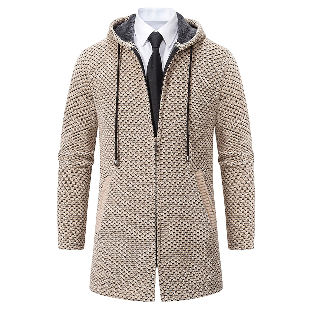 A.1 Men's Solid Color Cardigan Sweater - enhanced image 4
