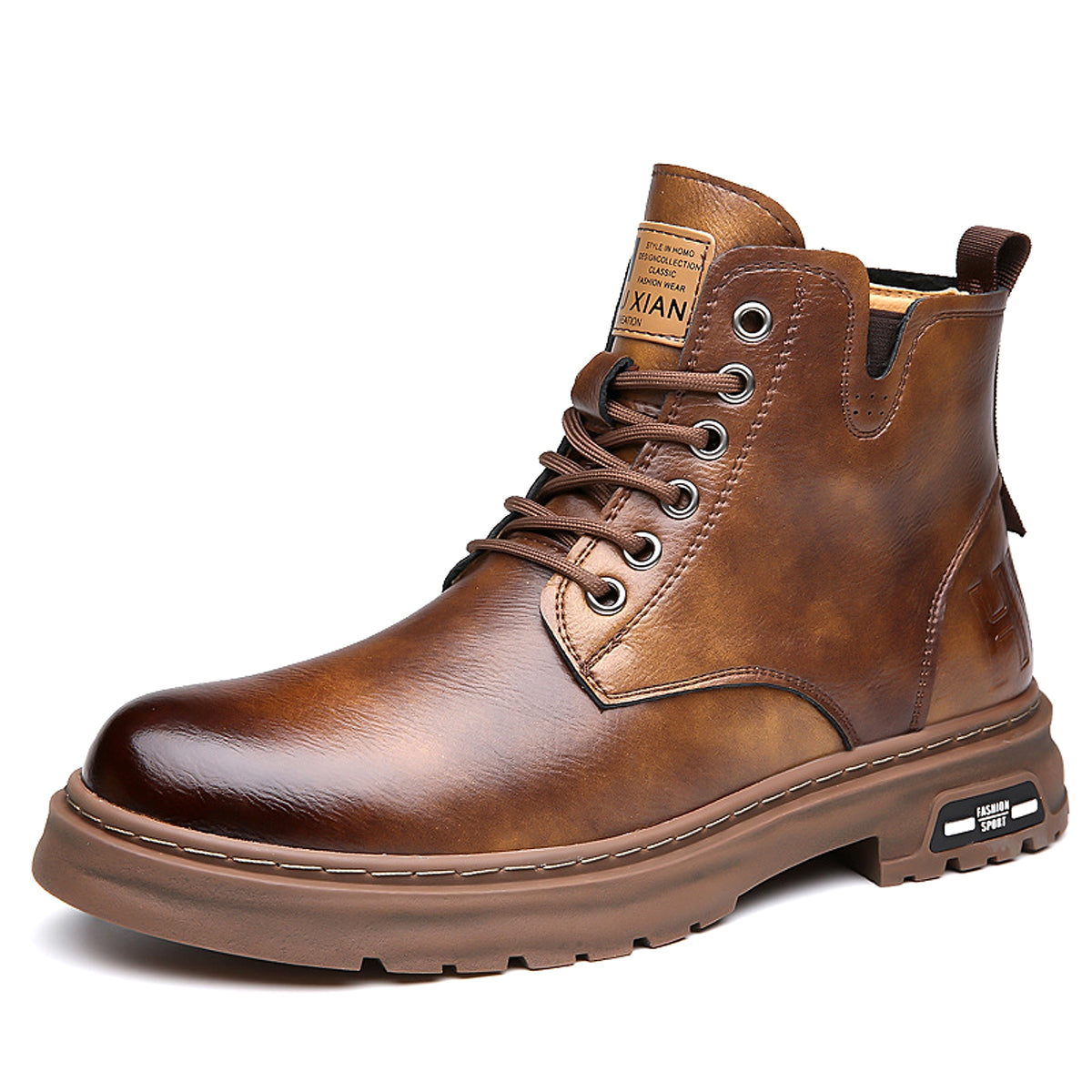 Men's Tooling Big Head Casual Martin Boots Warm - enhanced image 4