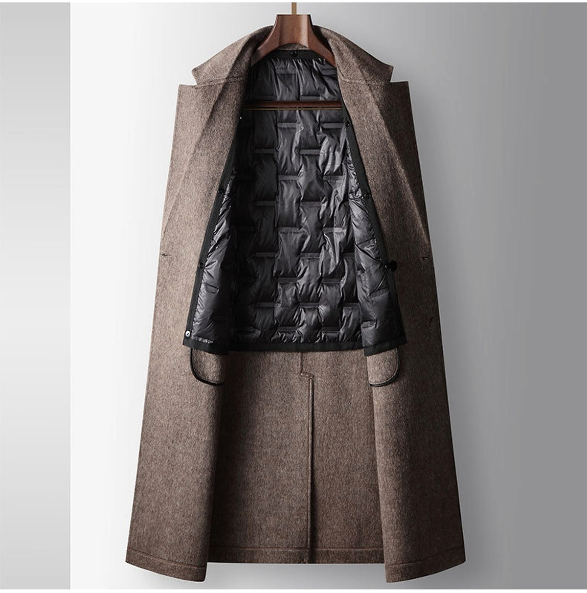 Men's Woolen Coat Autumn And Winter - enhanced image 4