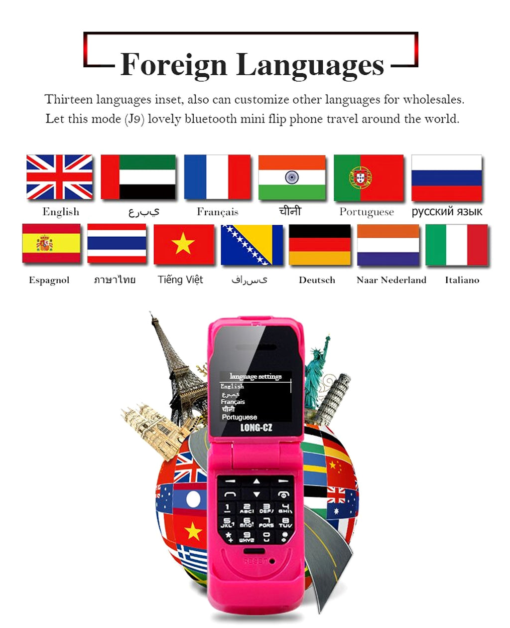 Z. Mini flip phone Accessories - enhanced image 4