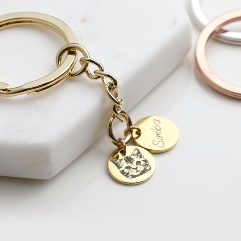 Custom Pet Photo Keychain – Personalized Souvenir Gift for Pet Lovers - enhanced image 4