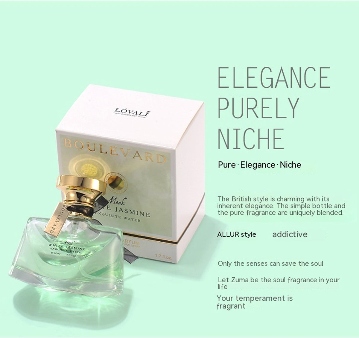 Night Jasmine Perfume Long-lasting Light Perfume 50mL Floral Fruit Tone - enhanced image 4