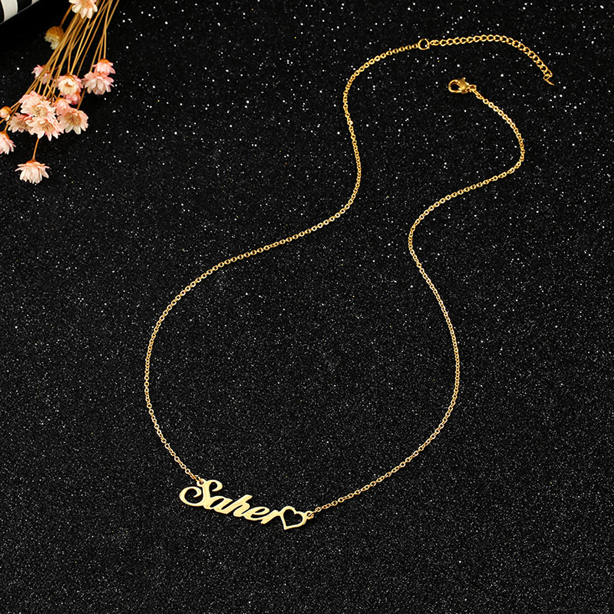 One Piece Make DIY Stainless Steel English Letter Pendant Clavicle Chain - enhanced image 4