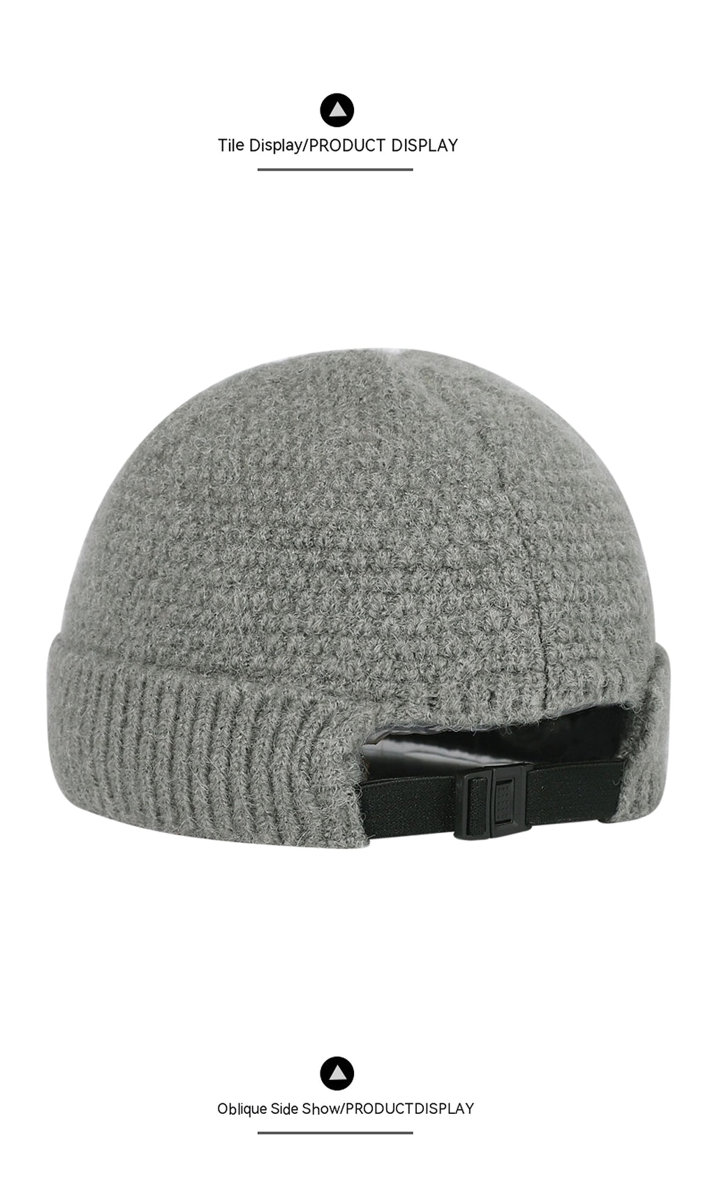 Outdoor Warm Hemming Knitted Woolen Cap - enhanced image 4