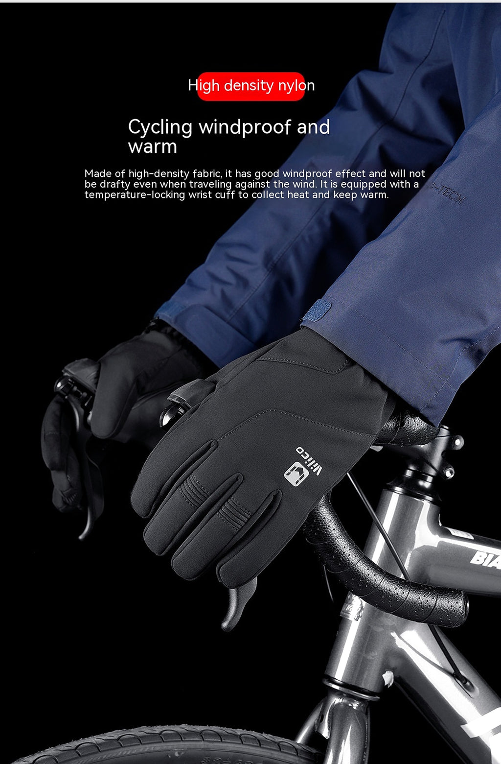 Outdoor Winter Warm Gloves Waterproof Windproof Touch Screen - enhanced image 4