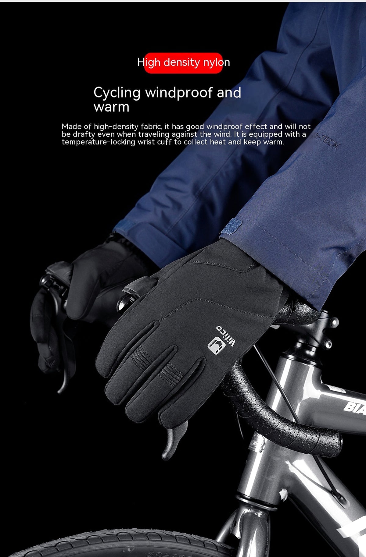 Outdoor Winter Warm Gloves Waterproof Windproof Touch Screen - enhanced image 4