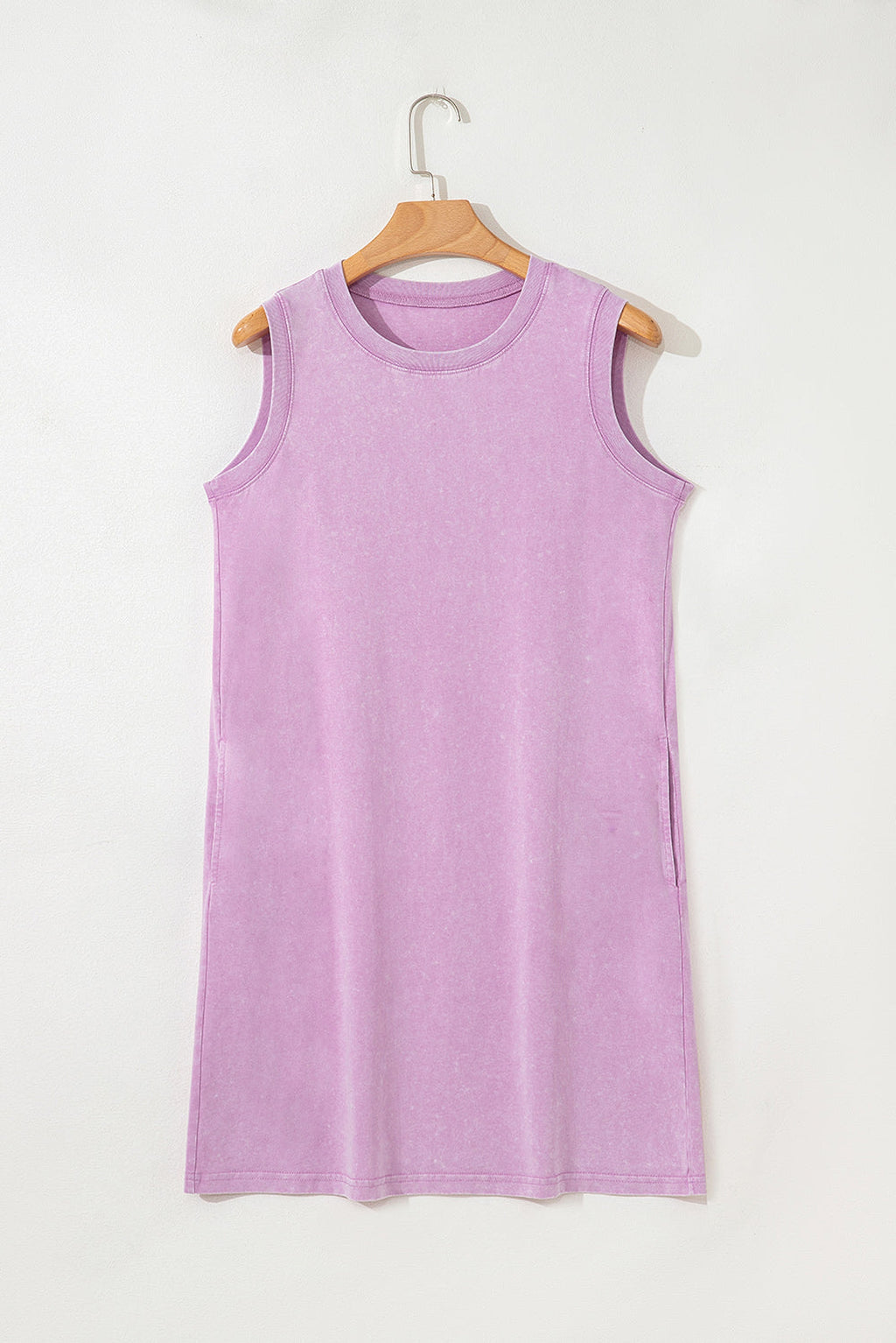 Phalaenopsis Mineral Wash Tank Mini Dress with Pockets - enhanced image 4