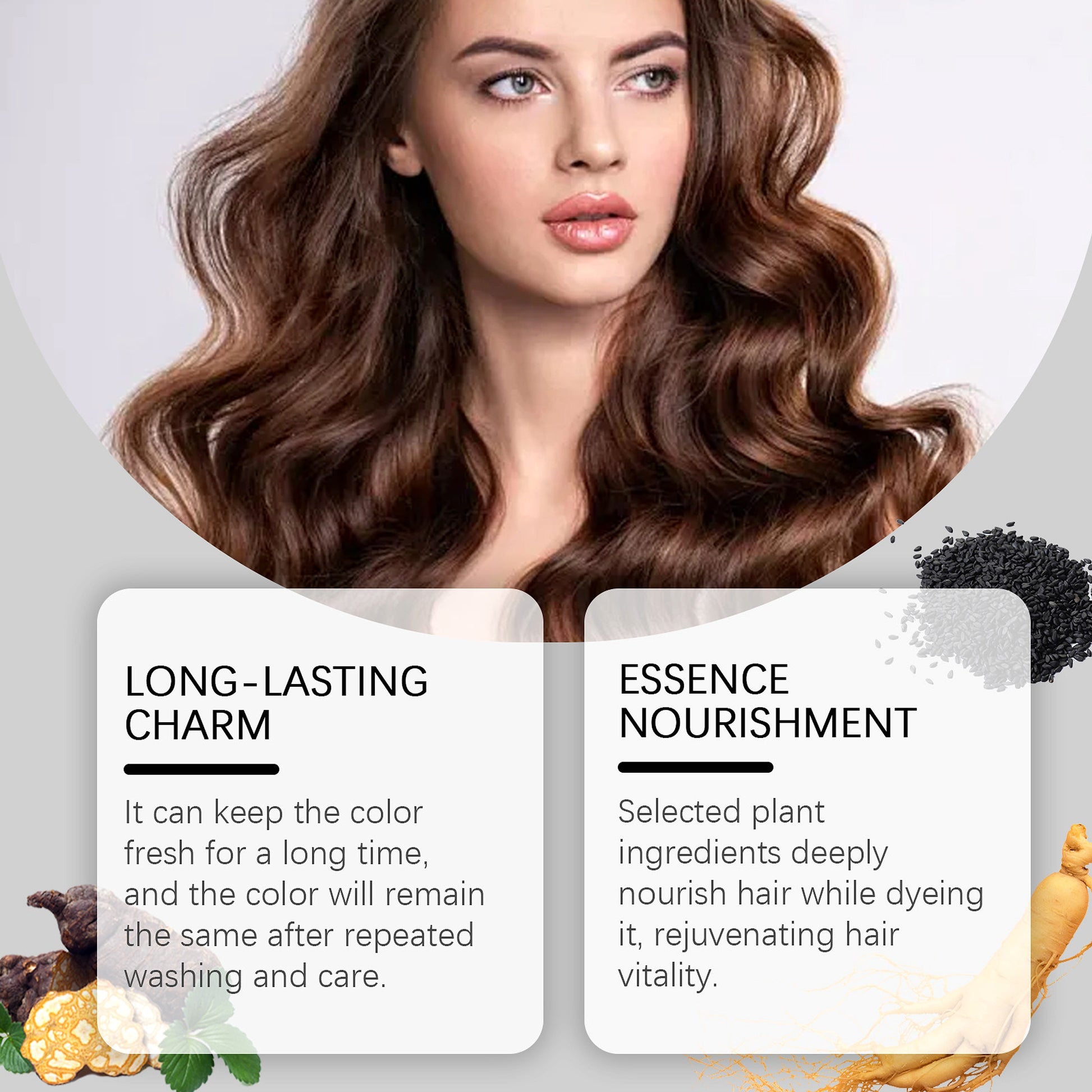 Plant Extract Color Shampoo | Gentle Dyeing with Scalp Care - enhanced image 4