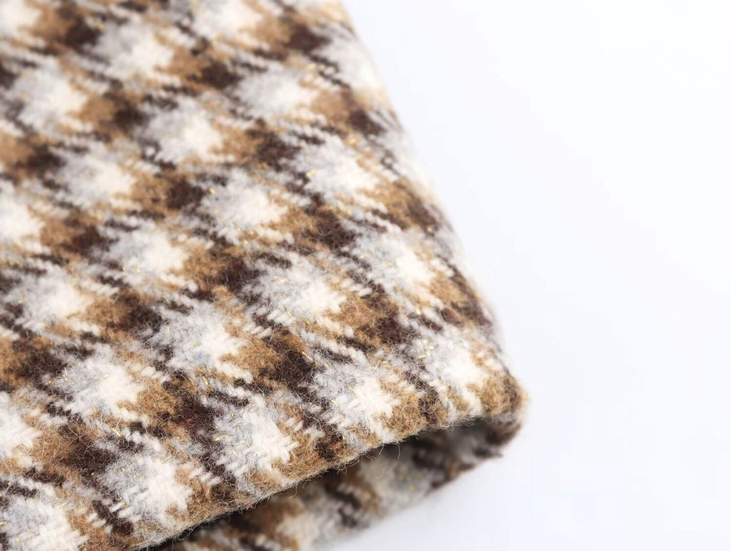 Retro Plaid Wool Look Coat – 25 Edition - enhanced image 4
