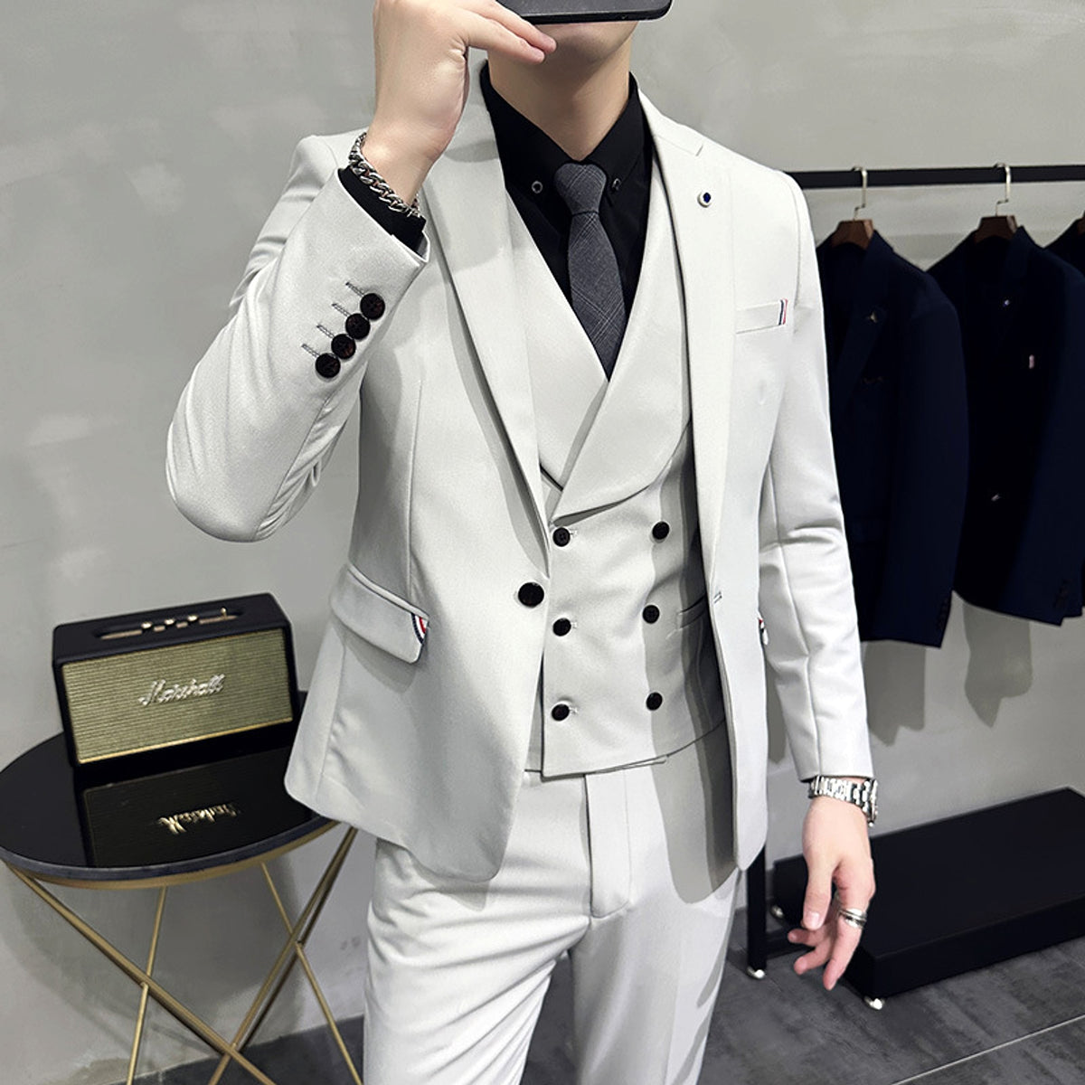 RoyalElite™ Men's Three-Piece Suit – Business & Event Perfection - enhanced image 4