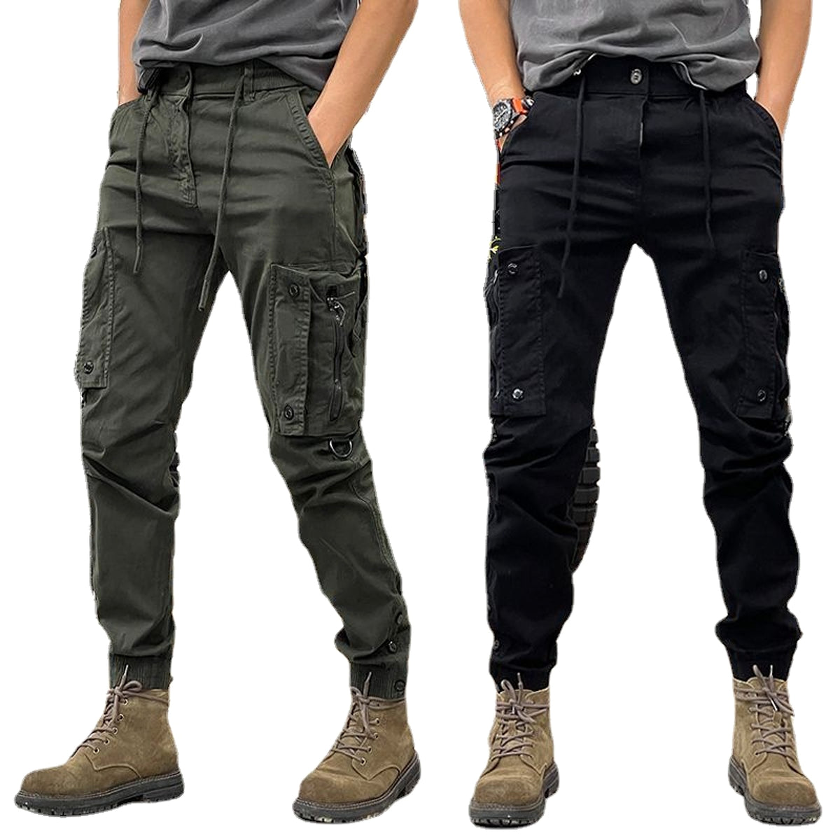 SAFARI Straight Functional Outdoor Tactics Casual Pants Jeans Men - enhanced image 4