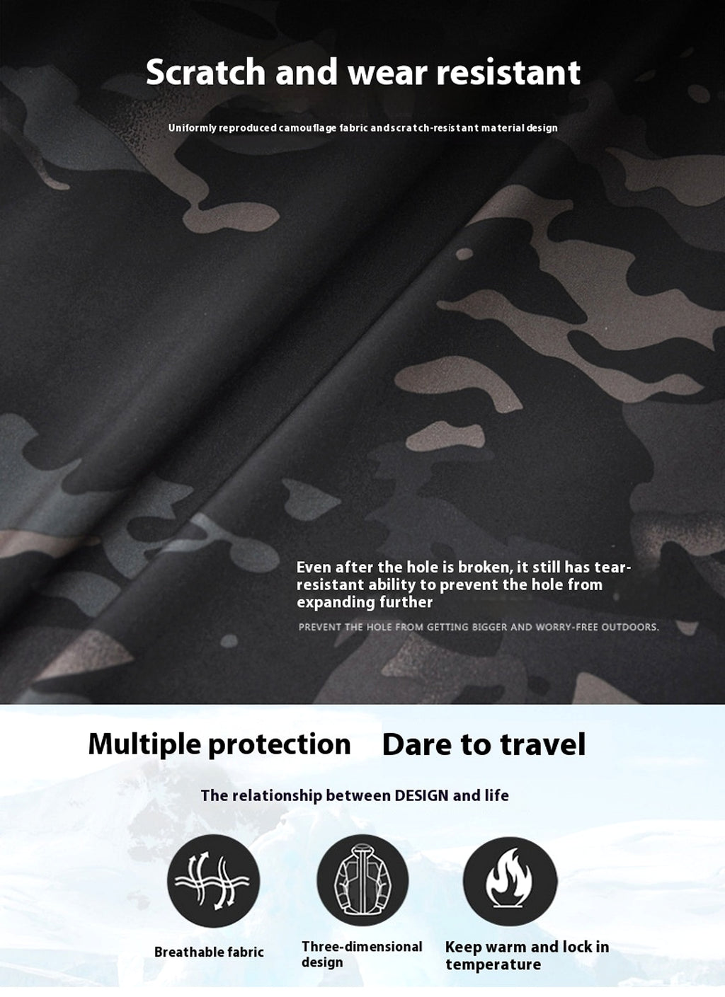 Shark Skin Soft Shell Jacket Outdoor - enhanced image 4