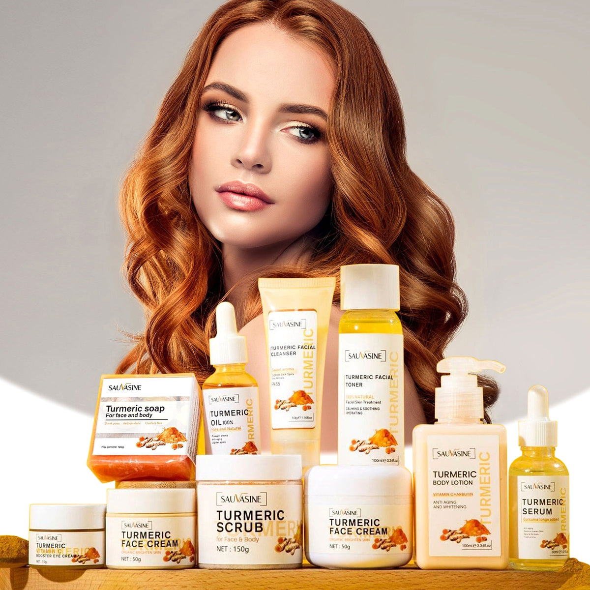 Shuo Wo Xin™ Turmeric Skincare Set – 10 Pieces - enhanced image 4