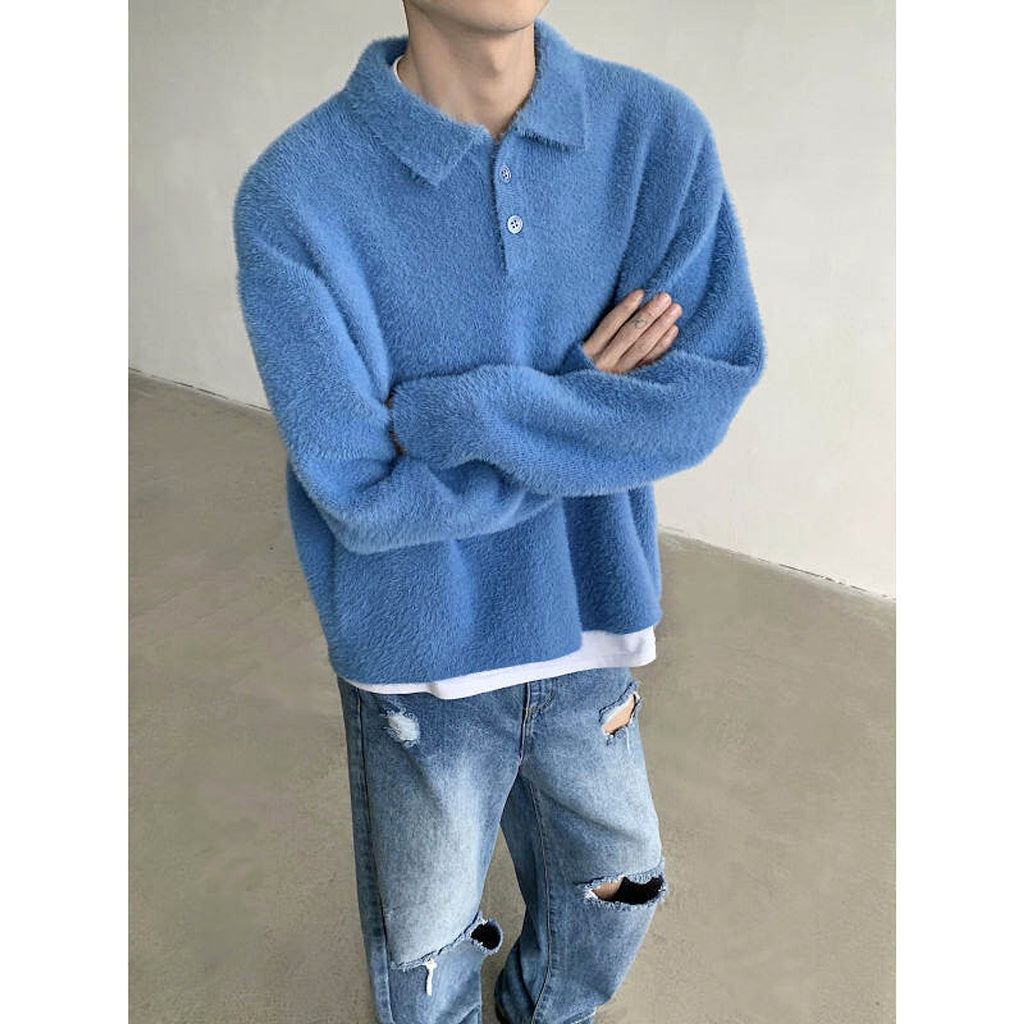 Skin-friendly Mohair Pullover Sweater - enhanced image 4