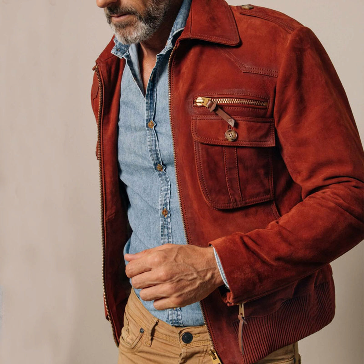 1.A Slim Fit Solid Color Fashion Jacket For Men - enhanced image 4