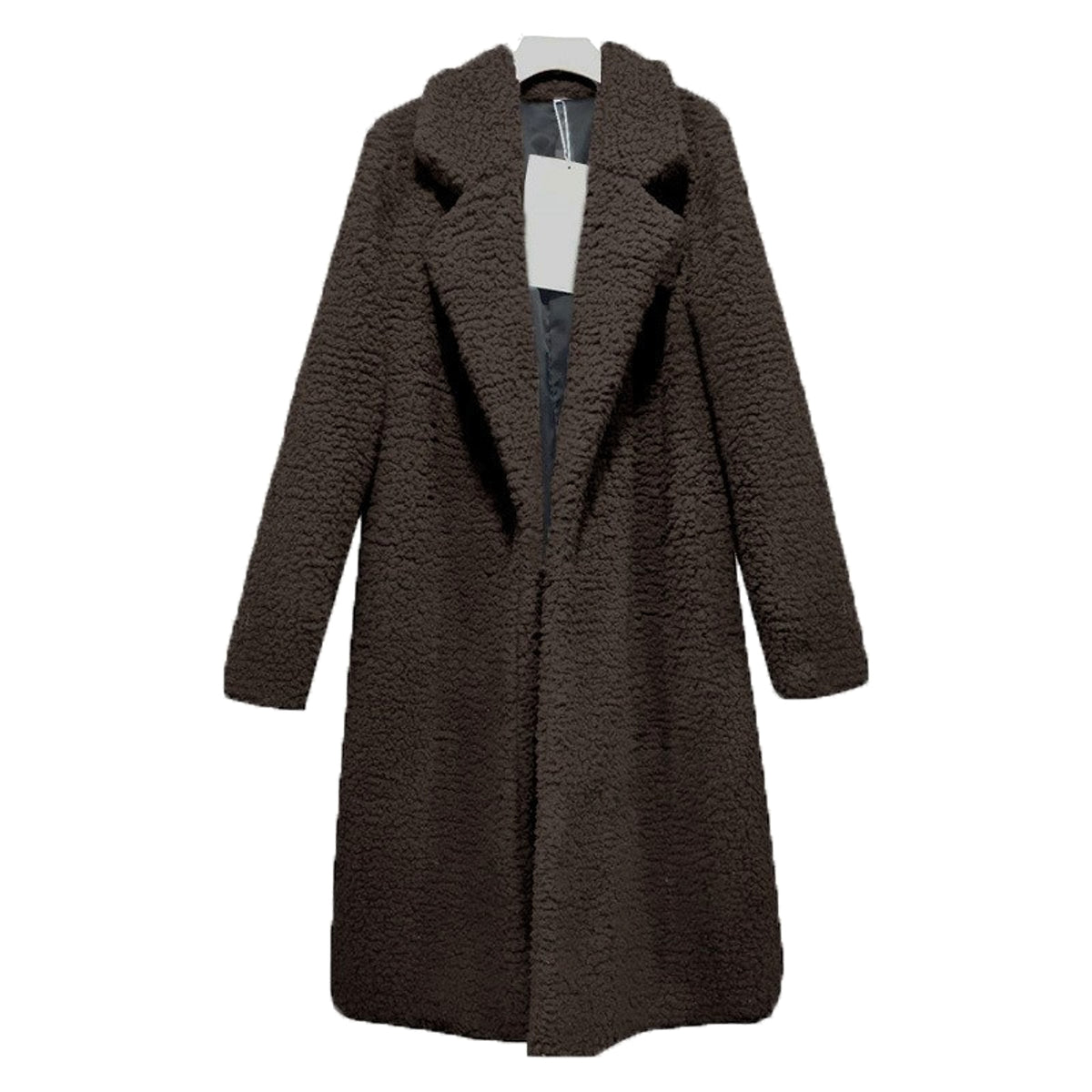 Slim Women's Lapel Long Sleeve Solid Color Street Jacket - enhanced image 4