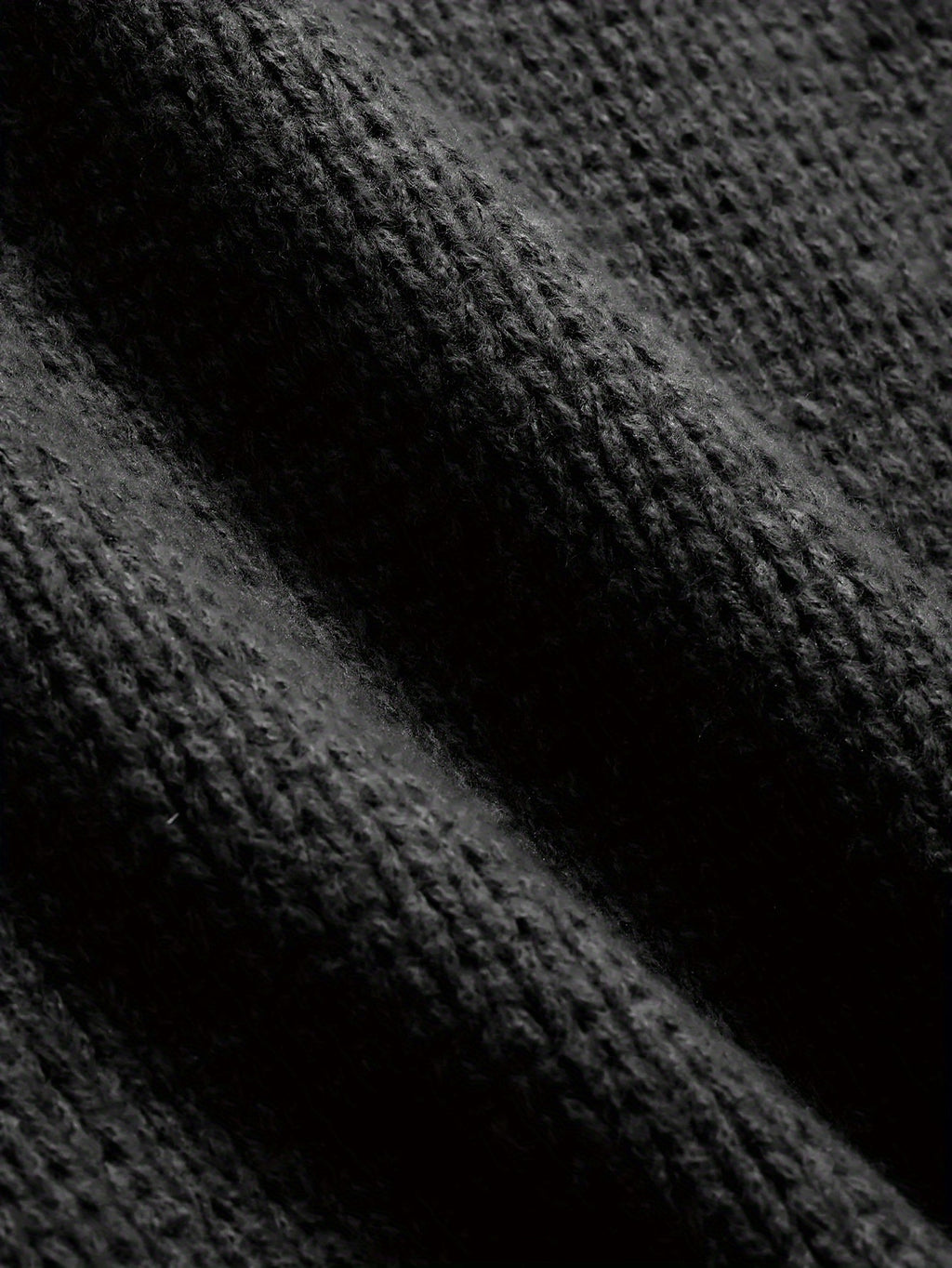 Solid Color Loose Knitted Pullover Leisure Japanese-style Retro Long Sleeve Round Neck Sweater Men - enhanced image 4
