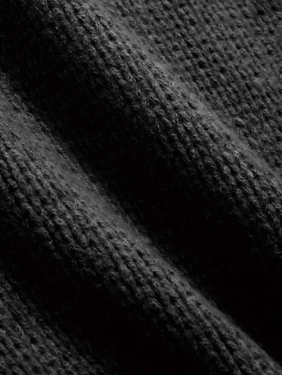 Solid Color Loose Knitted Pullover Leisure Japanese-style Retro Long Sleeve Round Neck Sweater Men - enhanced image 4