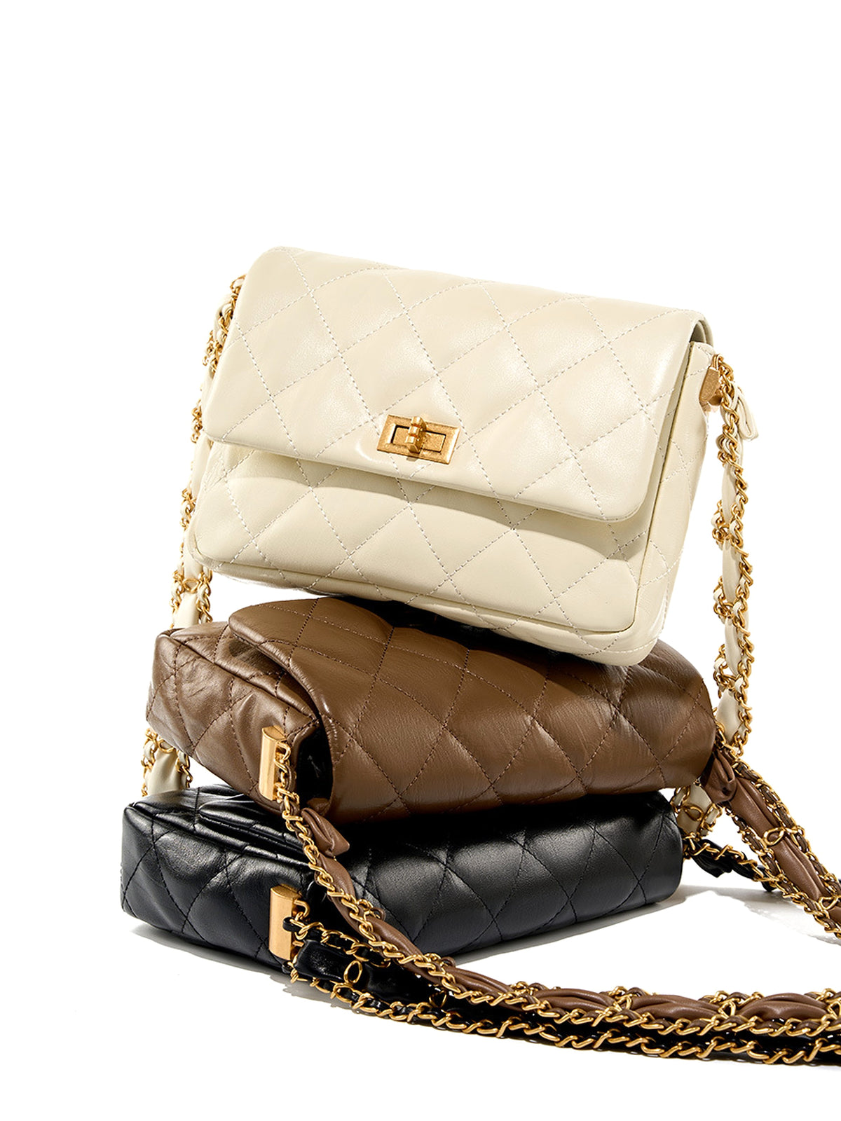 SolunaLuxe™ – Château Chain Messenger Bag - enhanced image 4