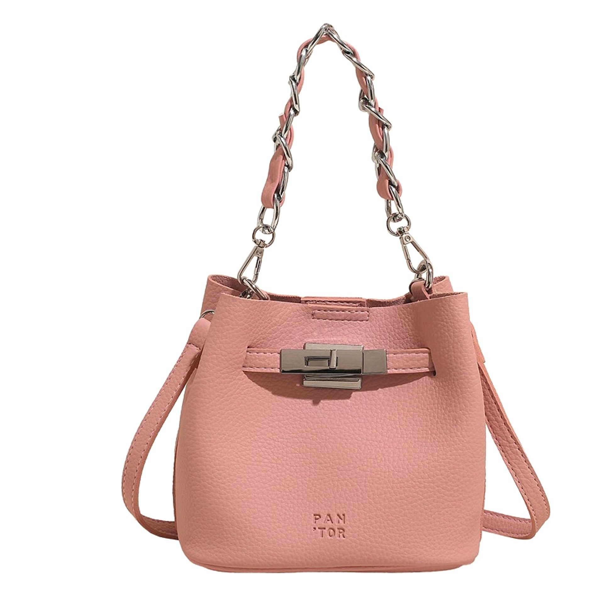 SolunaLuxe™ – RetroBucket Soft Chain Bag - enhanced image 4