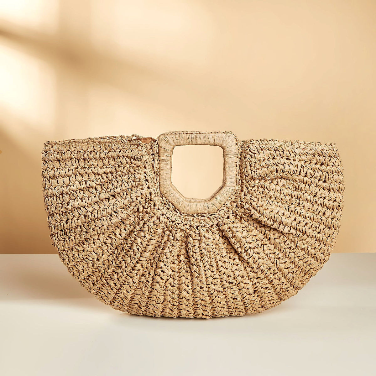 SolunaWeave™ – Vintage Straw Tote Edition - enhanced image 4