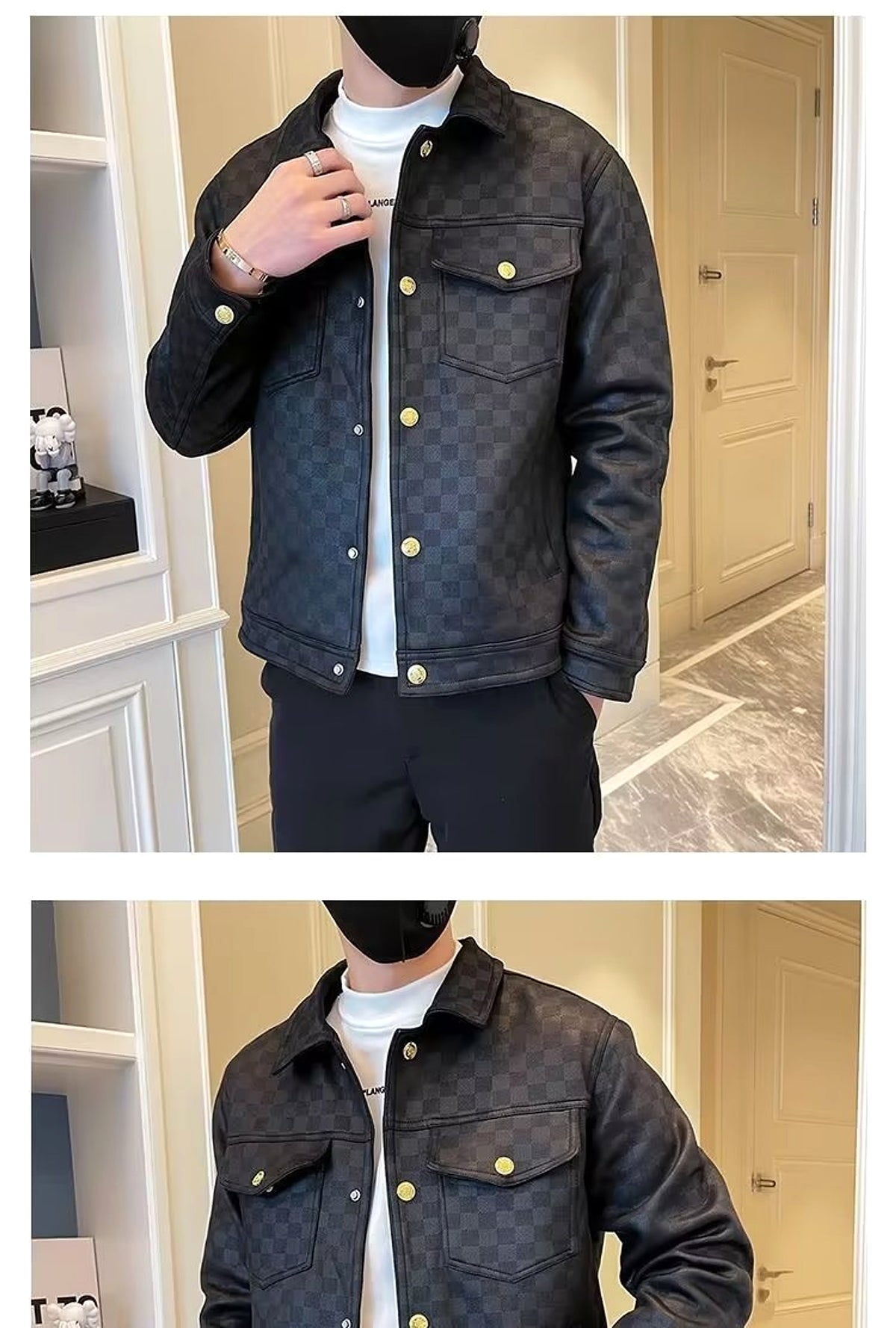 Spring And Autumn Collar Jacket Fashion Men - enhanced image 4