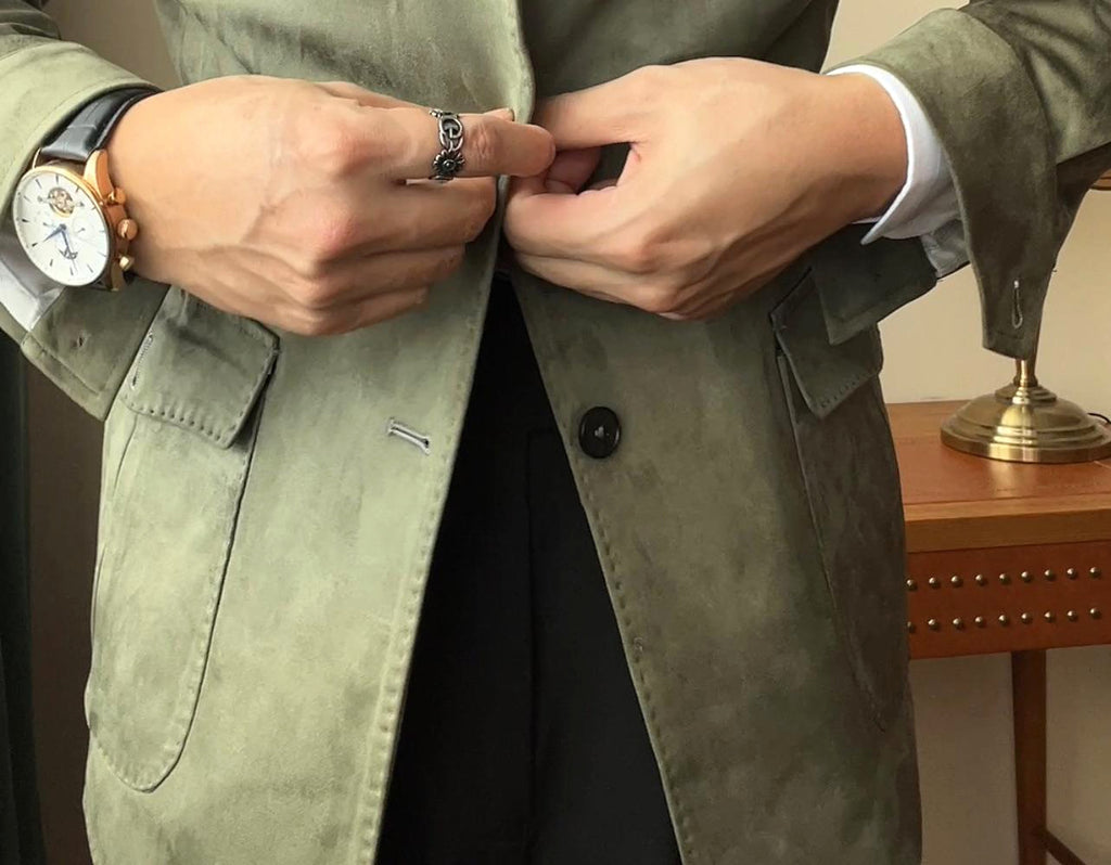 VeluttoRetro™ – Suede Velvet Classic Jacket - enhanced image 4