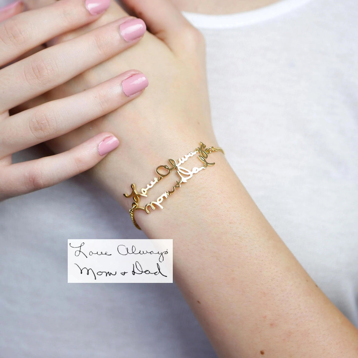 Stainless Steel Alphabet Name Bracelet – Personalized Jewelry - enhanced image 4