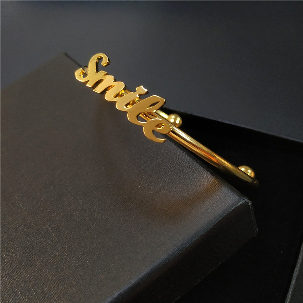 Personalized Stainless Steel Name Bracelet – Custom Letter Jewelry - enhanced image 4
