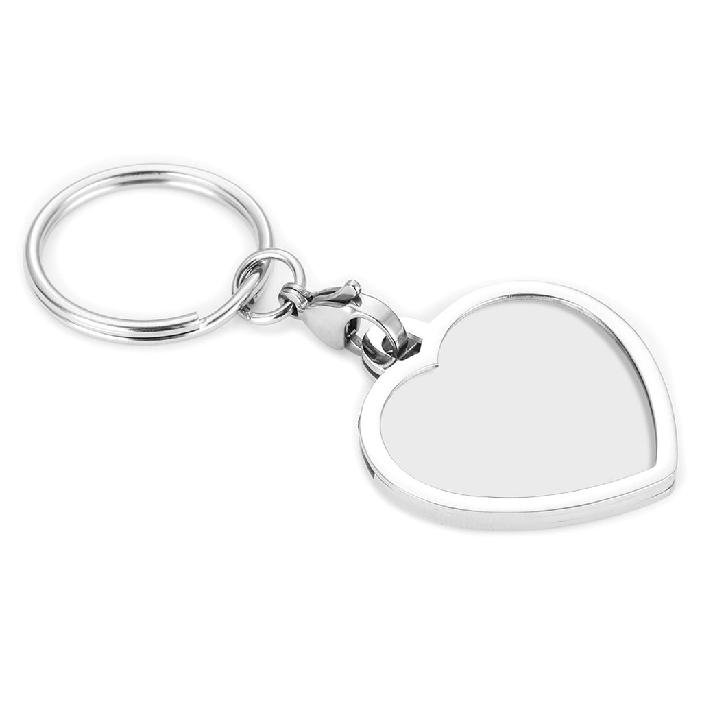 Personalized Stainless Steel Photo Keychain – Custom Gift for Loved Ones - enhanced image 4