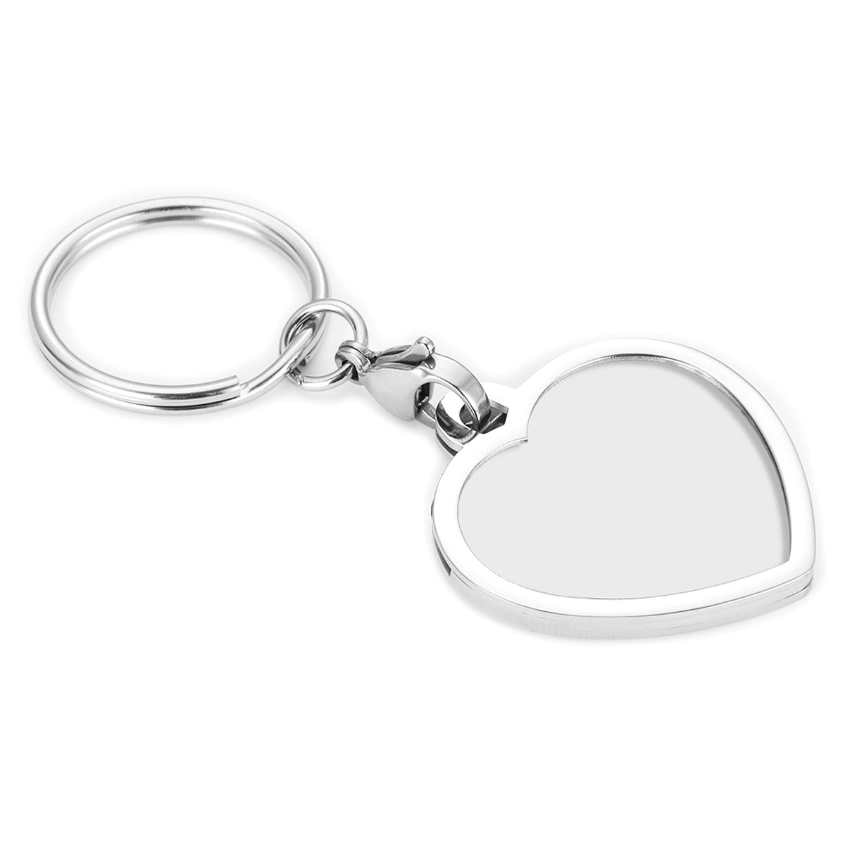Personalized Stainless Steel Photo Keychain – Custom Gift for Loved Ones - enhanced image 4