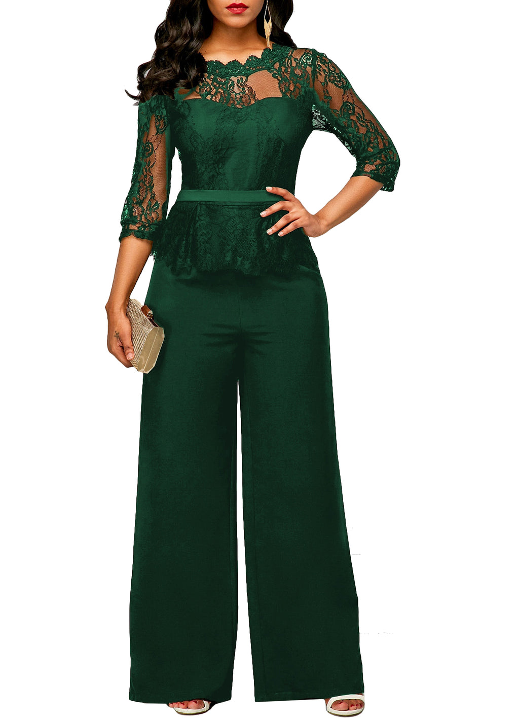 Summer Lace Jumpsuit Women's Clothing - enhanced image 4